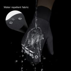 Waterproof smart glove with water repellent fabric; perfect for outdoor activities, touch screen use, sports, and work. Breathable, durable material ensures comfort in any weather conditions.