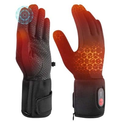 High-tech heated gloves with built-in thermal sensors for medical and health monitoring applications. Designed for comfort, mobility, and real-time body temperature detection.