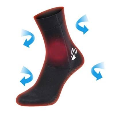 High-tech compression sock for pain relief and muscle support. Breathable, lightweight, and designed for optimal comfort and mobility during physical activity or daily wear.