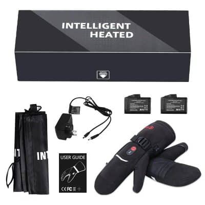 Extended alt text: Heated eye massager with adjustable straps, dual rechargeable batteries, power adapter, user guide, carrying case, designed for relaxation and eye health.
