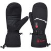 High-quality black ski gloves with thermal insulation and adjustable strap for optimal fit, suitable for winter sports and outdoor activities.