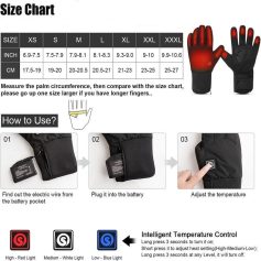 Comfortable heated gloves for pain relief and circulation.