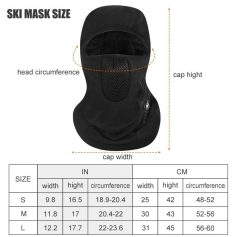 Protective Balaclava for Outdoor Sports and Activities.