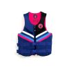 Children's life vest for swimming, boating, and water safety with adjustable straps, bright colors, and secure zippers, ideal for outdoor water activities.