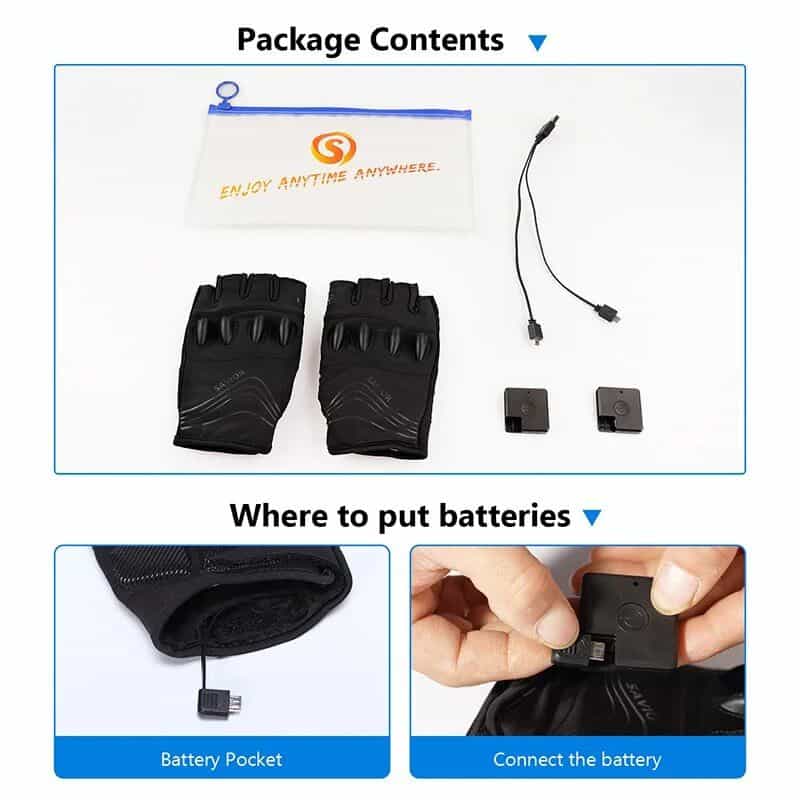 High-quality fingerless gloves for enhanced grip and safety, ideal for fitness and medical activities, with battery compartments for electronic equipment.