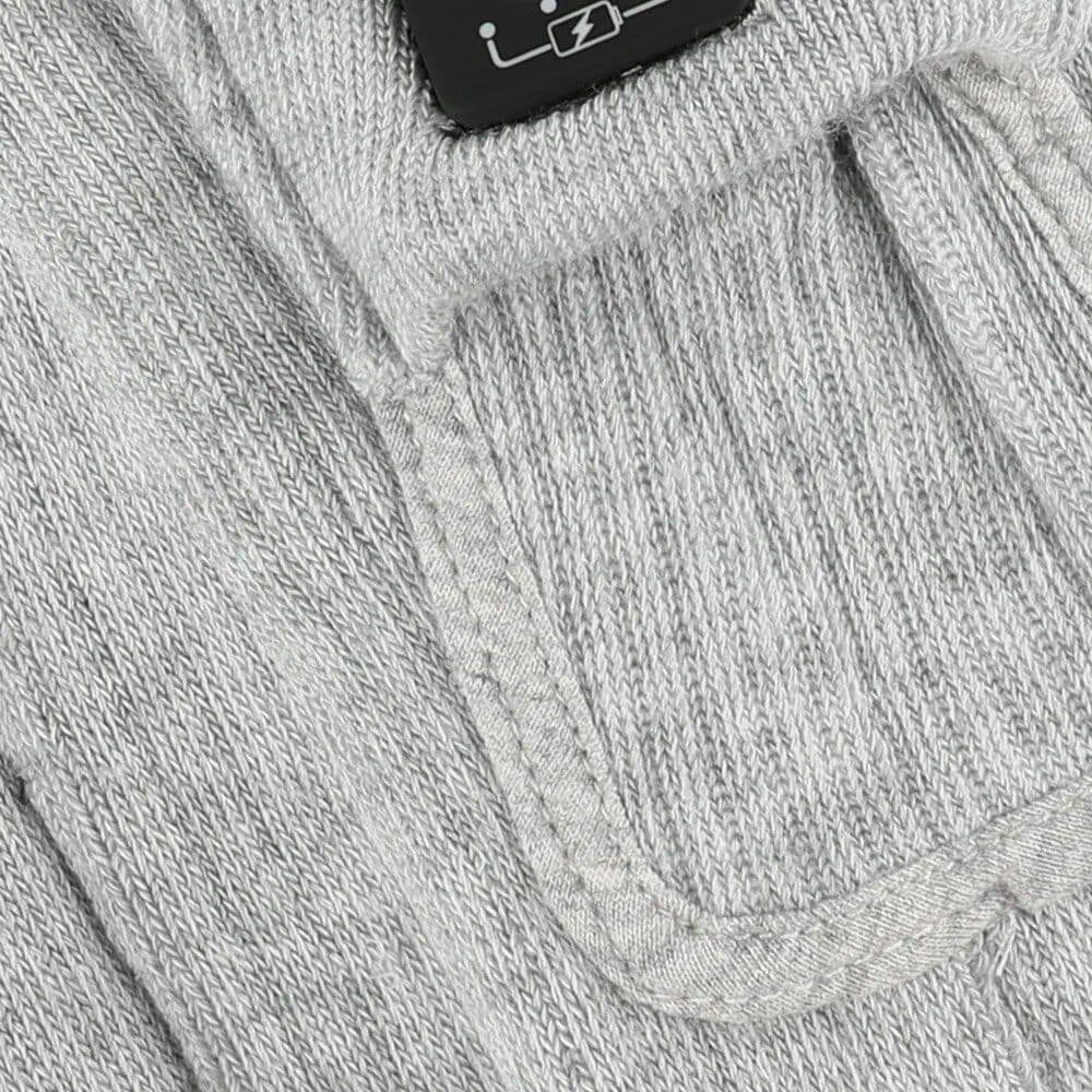 Close-up of a textured gray fabric eyeglass case with Monalisa branding, ideal for storing glasses and sunglasses. Durable, sleek design with premium materials for optical accessories.