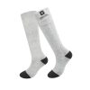 Comfortable unisex gray socks with reinforced black toe and heel, perfect for everyday wear and sports. Designed for durability and style, ideal for men and women.