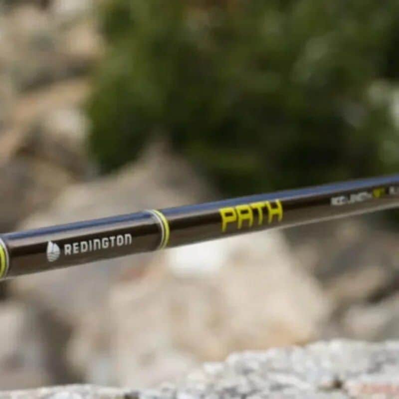 Optical trekking pole with "PATH" branding, designed for hiking and outdoor sports enthusiasts. Durable and lightweight construction, ideal for stability on rough terrain.
