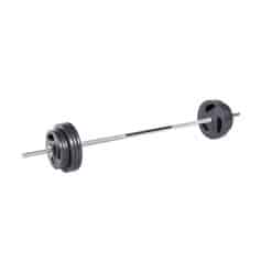 High-quality adjustable barbell with weights, ideal for strength training, home workouts, and gym fitness routines. Durable and versatile equipment for muscle building and physical fitness.