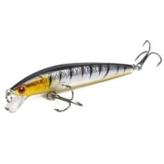 High-quality fishing lure for bass and freshwater fishing enthusiasts. Designed for durability, realistic fish patterns, and effective catchability with sharp treble hooks.