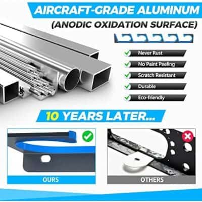 High-quality aircraft-grade aluminum with anodic oxidation surface finishes, ensuring rust resistance, scratch resistance, and longevity for industrial and manufacturing needs.