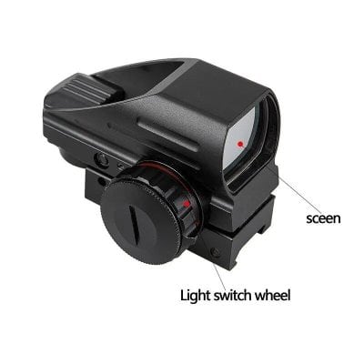 Compact red dot sight for optics and shooting accessories. High precision, easy installation, perfect for firearms and tactical gear. Ideal for improved aiming and target accuracy.