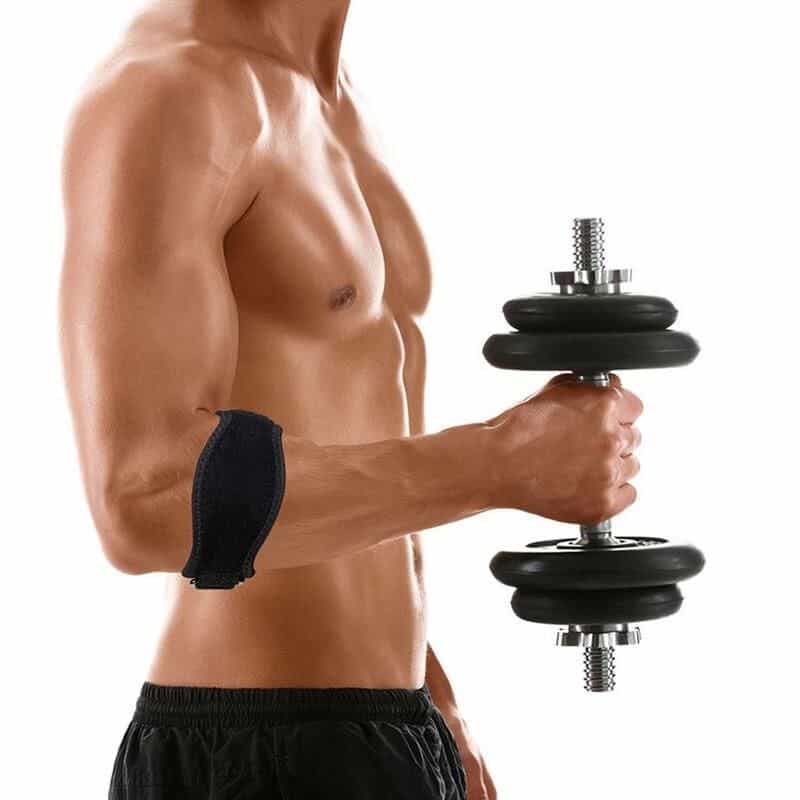 Close-up of a fit, muscular man with a toned upper body lifting a dumbbell, focusing on strength and fitness. Perfect for fitness, gym, and bodybuilding optics on Monalisa Store.