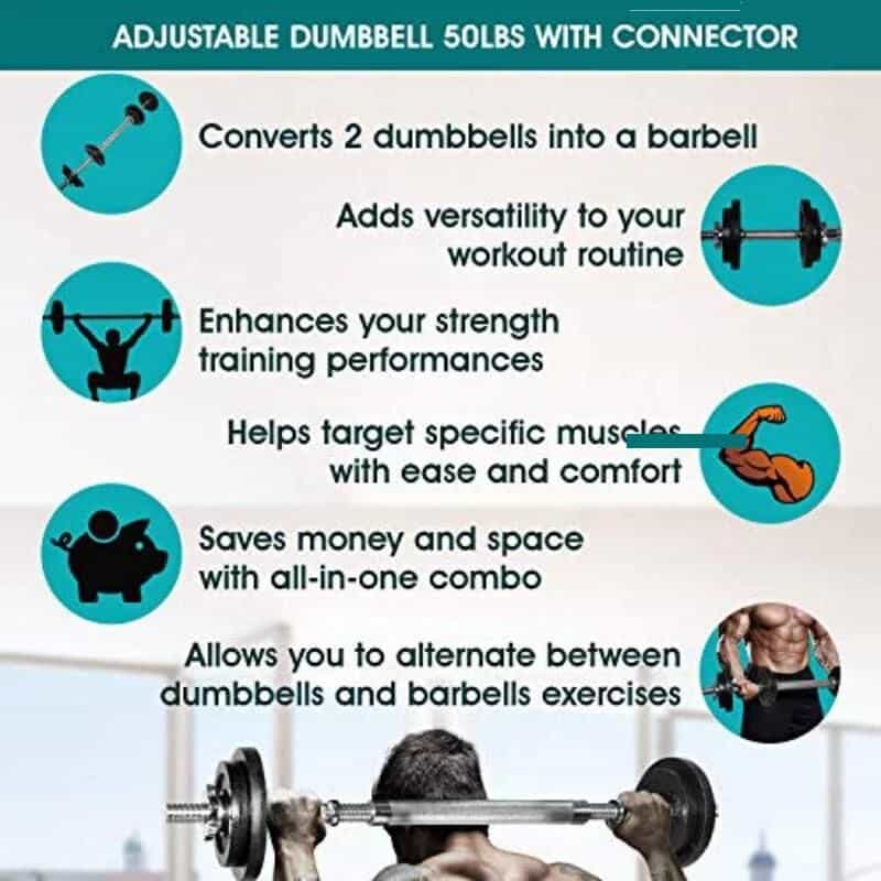 Dumbbell for strength training and fitness at Monalisa Medical store, enhancing workout routines and muscle targeting with versatile, space-saving equipment.