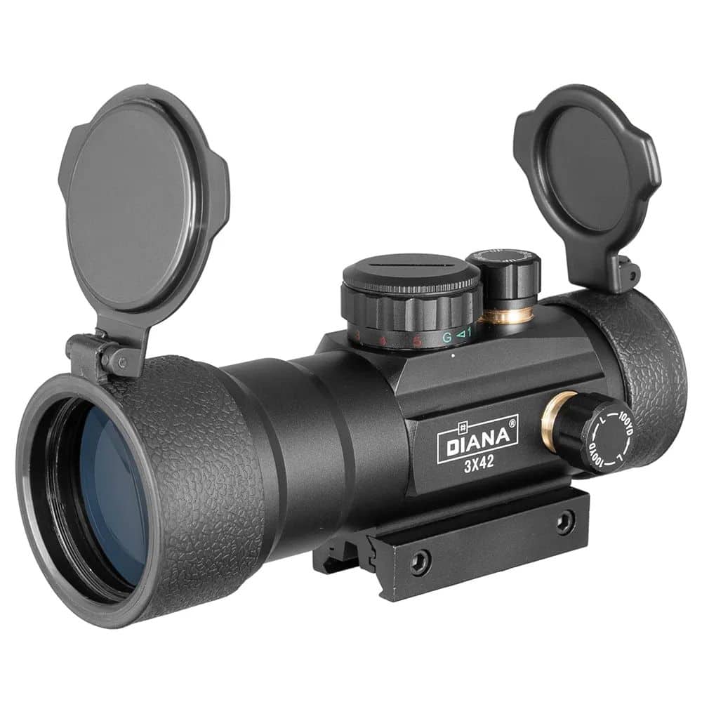 Optical rifle scope from Monalisa Store, perfect for hunting, shooting sports, and outdoor activities with adjustable magnification, high-quality lenses, and durable design for accurate targeting.