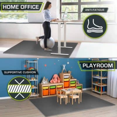 Supportive cushion for children’s playroom, durable and versatile foam pad with colorful storage bins, ideal for kids' play areas or educational spaces.