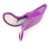 A compact purple plastic eyeglass lens cutting tool for precise lens trimming. Perfect for opticians and eyewear professionals to customize glasses with accuracy.