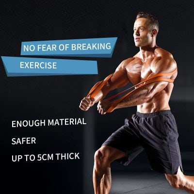 Dynamic fitness workout with resistance bands emphasizing muscle toning and strength enhancement for athletes and fitness enthusiasts.