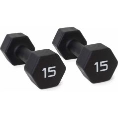 Hexagonal neoprene dumbbells for strength training and fitness exercises. Comfortable grip, durable build, ideal for home or gym workouts.