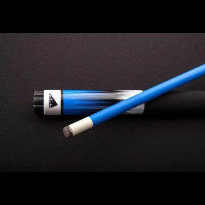 A close-up of a blue eyelash glue stick and applicator on a dark surface, used for eyelash extension procedures, showcasing quality eyelash adhesive for beauty salons.