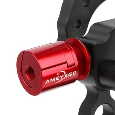 High-quality red eyepiece for archery and shooting sports.