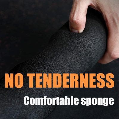 Black foam massage cushion with textured surface for comfort and durability, ideal for back and neck relaxation.