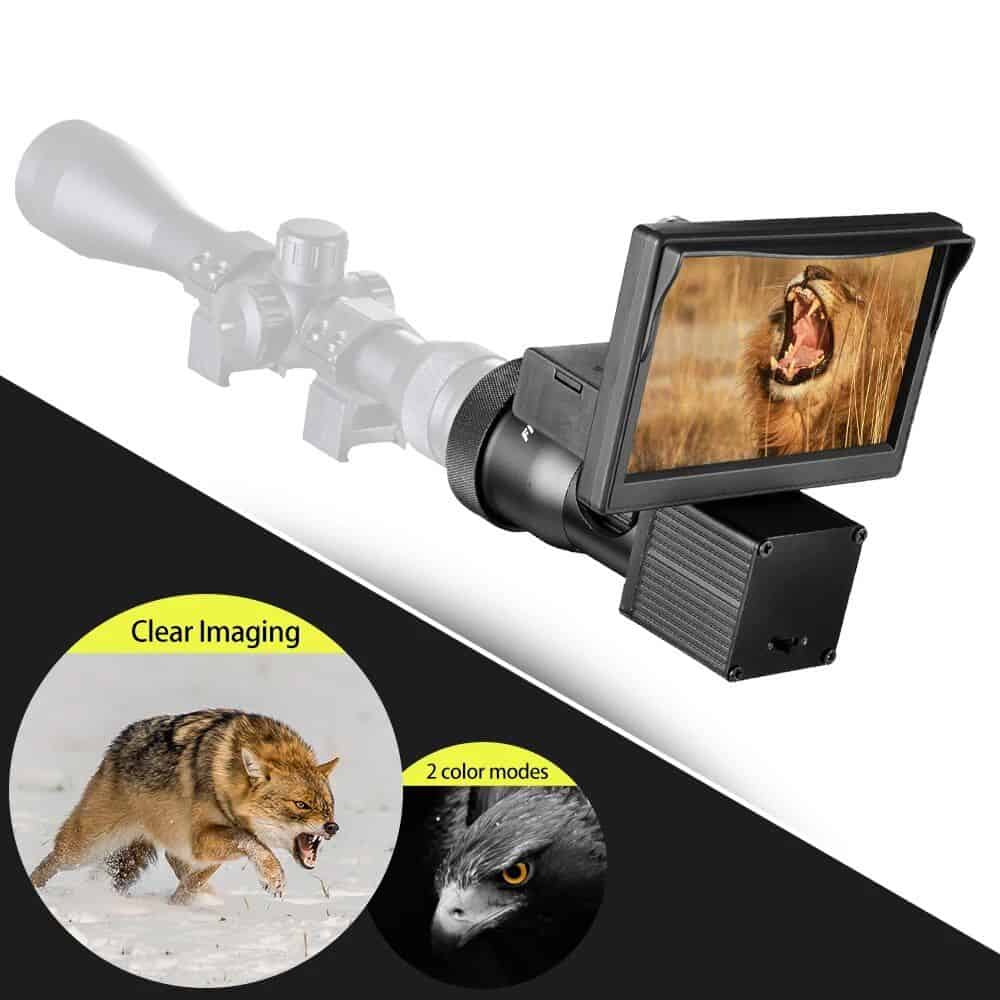 Sharp, clear images for wildlife observation and hunting.