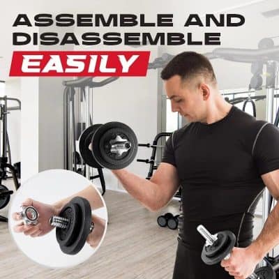 Easy assembly of fitness equipment for home gyms and commercial use, featuring tools and mounting components.