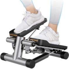 Portable mini stepper for home workout, cardiovascular fitness, and leg toning, ideal for easy, efficient exercise routines. Compact design suitable for all fitness levels.
