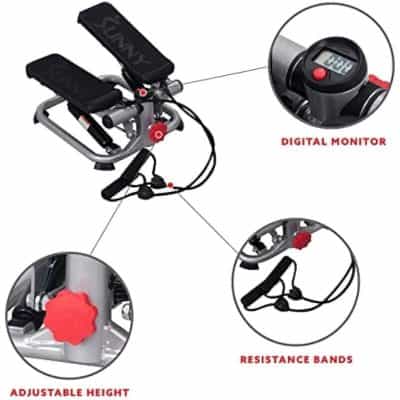 High-quality digital monitor for tracking workout stats.