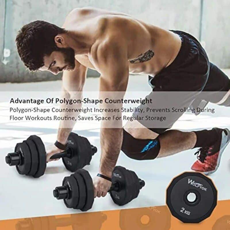 High-quality polygon-shaped weight plates for strength training, gym workouts, and home fitness routines. Compact and space-saving design enhances stability and safety during lifting.