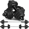 High-quality adjustable dumbbell weights for home or gym fitness training.
