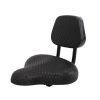 Black ergonomic office chair with cushioned backrest and seat, adjustable for optimal comfort, ideal for workspaces and home offices, versatile and stylish seating solution.