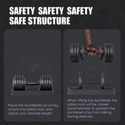 Adjust your dumbbell weight safely.
