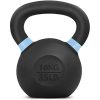 Durable 16kg black kettlebell for strength training, weightlifting, and home workouts. Ideal for building muscle and improving fitness levels effectively.