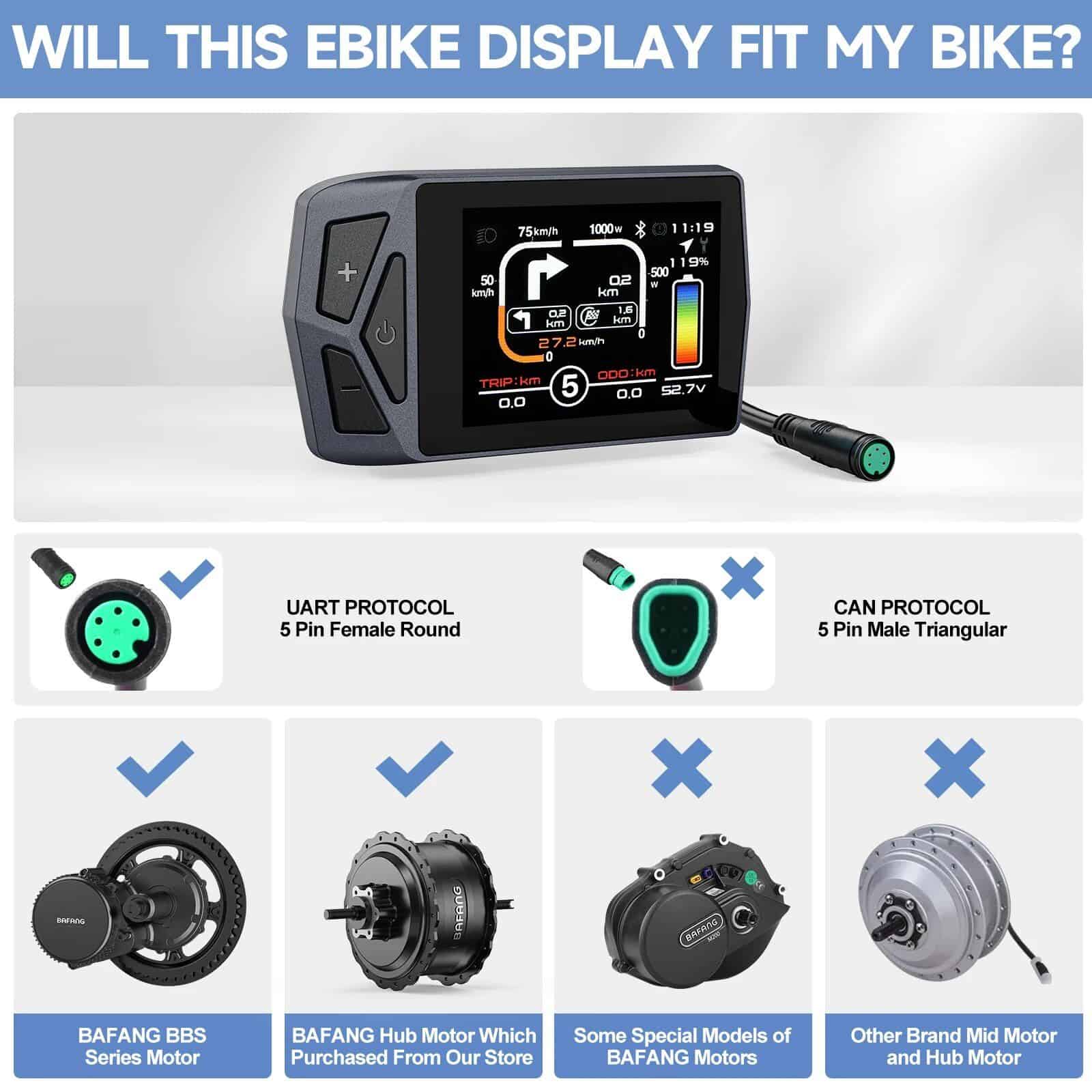 High-Performance Ebike Display for Cycling Monitoring.