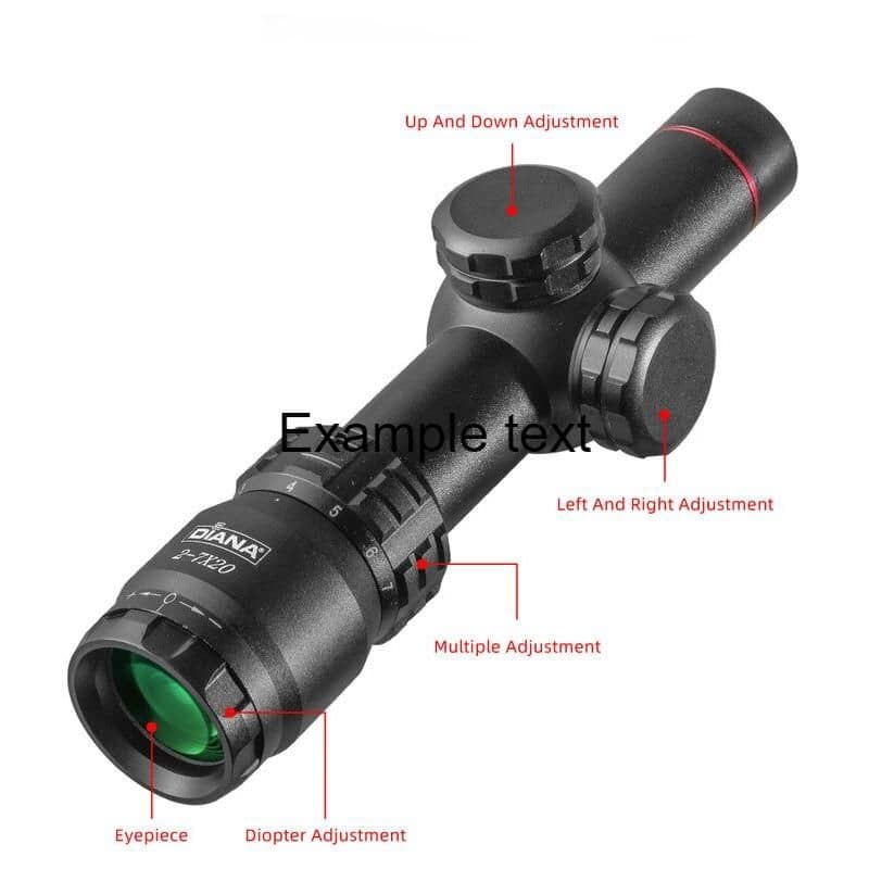 High-precision telescopic sight for optimal vision and targeting. Ideal for hunting, shooting sports, and outdoor activities, featuring easy adjustments and durable design.