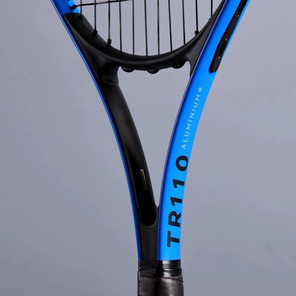 Tennis Racket. - Monalisa Store A modern blue aluminum tennis racket with sleek design, lightweight frame, and durable construction, ideal for tennis players seeking performance and comfort on the court.