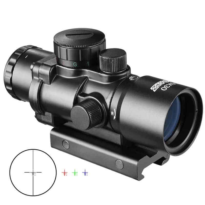 High-quality tactical riflescope with precision adjustment, ideal for hunting, shooting sports, and outdoor activities.