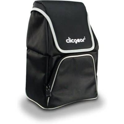 Black optometry equipment backpack with multiple compartments, ideal for optical professionals, eyeglasses storage, and eye care tools. Durable design suitable for optometry clinics and eye care professionals.