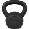 Durable black 25 lb kettlebell for strength training and exercise routines. Ideal for home workouts, gym, and weightlifting enthusiasts. High-quality, ergonomic design for safety and performance.