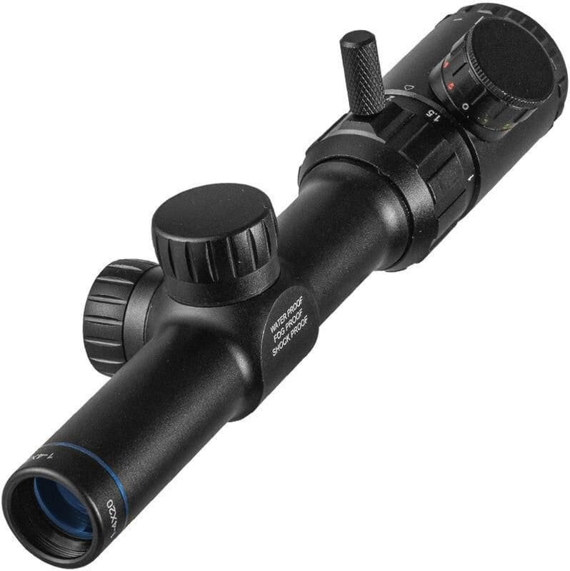 High-quality professional rifle scope with waterproof, fog-proof, and shockproof features for accurate targeting in hunting and shooting activities.