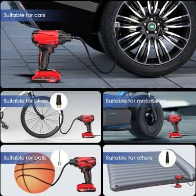 Versatile rechargeable air pump for car, bike, ball, and other inflatables at Monalisa Store. Compact, easy to use, and suitable for multiple inflation needs, perfect for home or on-the-go.