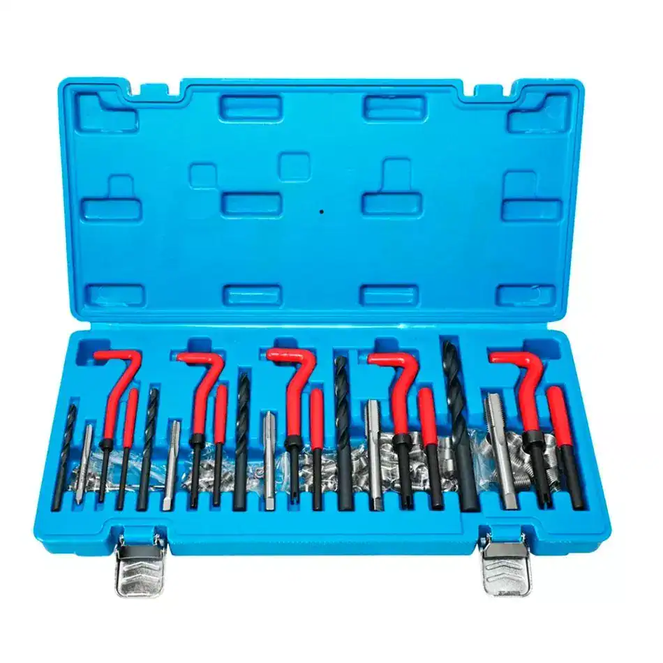 High-quality dental or medical hand tools in a sturdy blue case for precision procedures. Ideal for clinics or professional care settings.