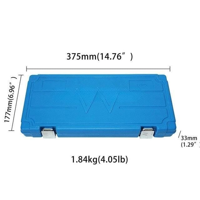 Durable blue medical storage case with secure latches, ideal for organizing dental, optical, or medical tools at Mona Lisa Medical.