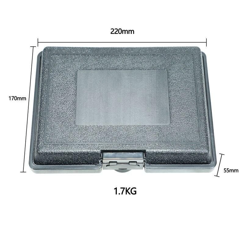 Compact optical storage case for eyeglasses and contacts, lightweight and durable.