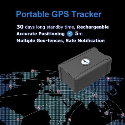 Small, sleek GPS device suitable for personal and vehicle tracking with user-friendly features.