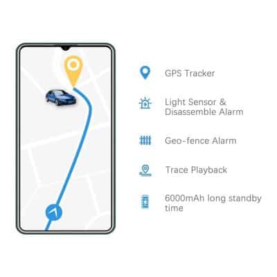 GPS car tracker with alarm.