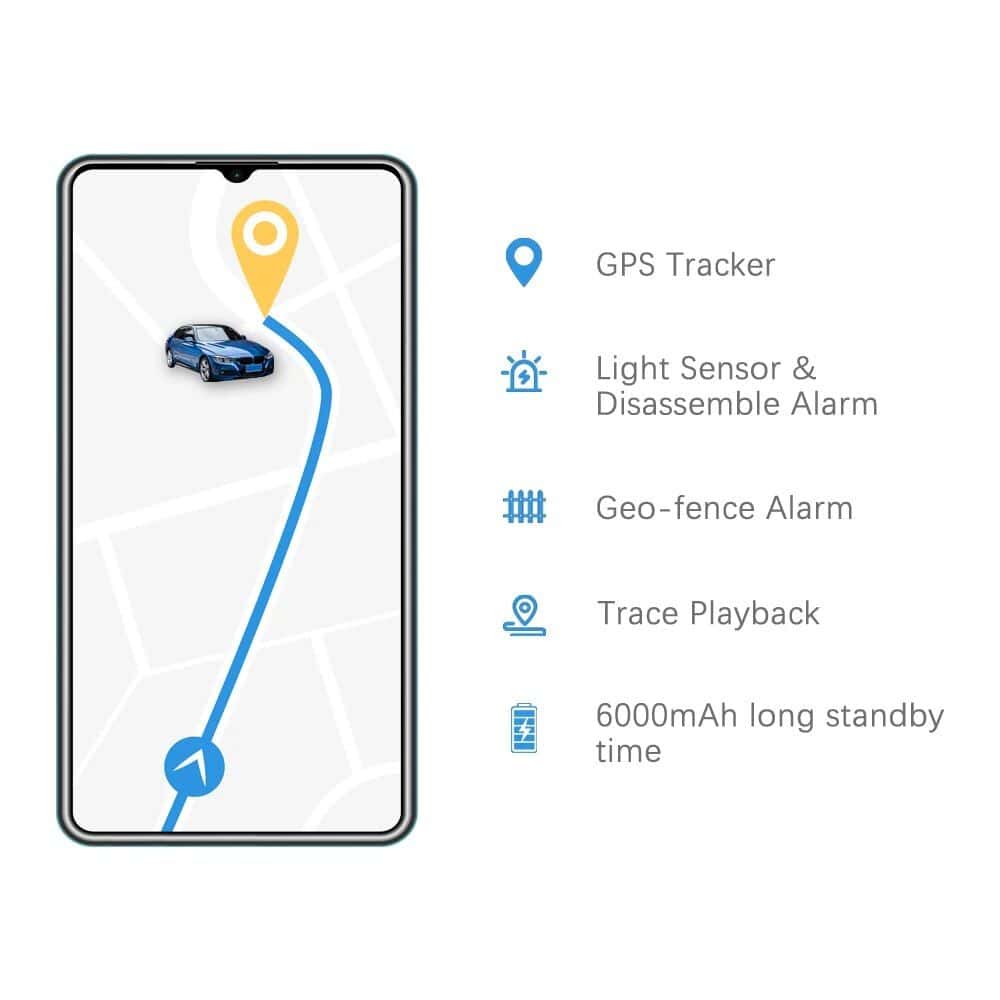 GPS car tracker with alarm.