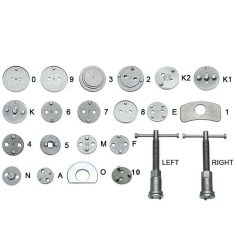 High-quality eyeglass repair tools with various screw sizes and tools for opticians and eyewear technicians. Durable metal components for precise replacement of broken or missing screws.